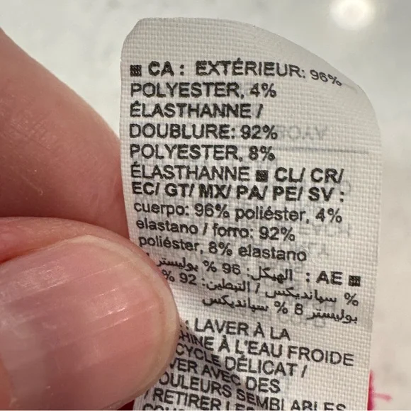 NWT Old Navy Ribbed Textured Hot Pink Plunge Bikini Top Women's Medium Padding - Picture 8 of 9